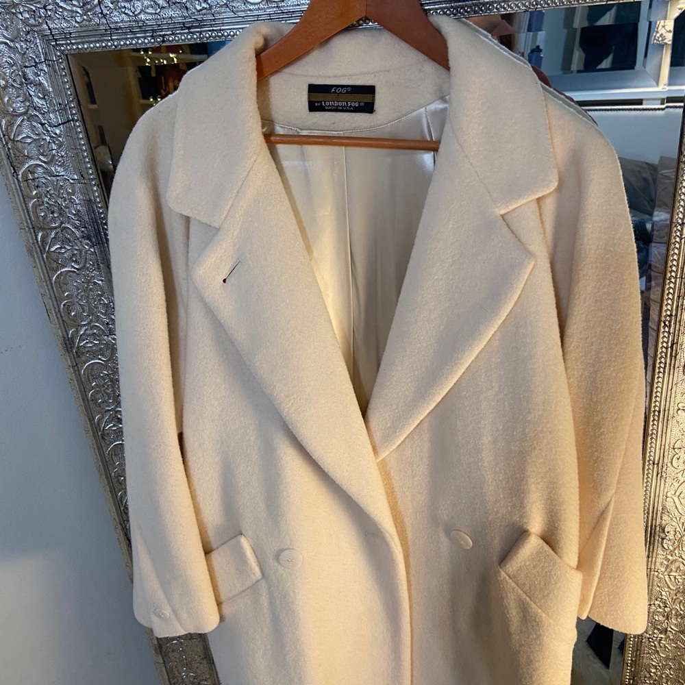 London fog vintage wool and silk coat - Picture 3 of 7